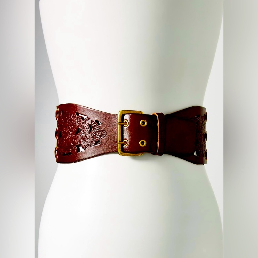 Anthropologie Cutout High Waist Belt